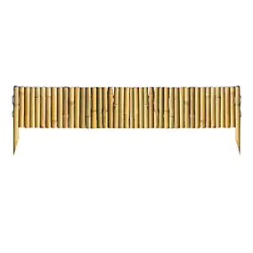 Bordure à planter bambou coloris naturel 120 x 20 cm