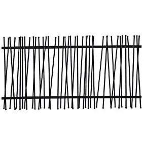Clôture acier GoodHome Neva anthracite RAL 7021 180 x h.180 cm
