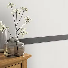 Bordure adhésive vinyle expansé Molis GoodHome noir