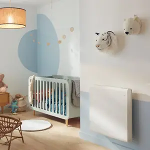 Radiateur électrique à inertie fluide Iriya blanc 1000 W