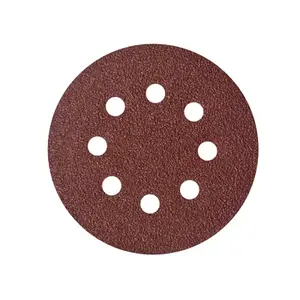 U. Fit 10 disques velcro perforés grains assortis diamètre 125