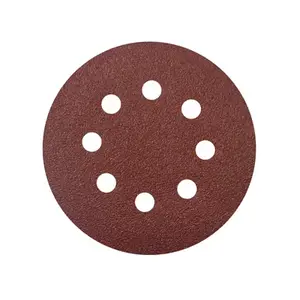 U. Fit 5 disques perforés velcro grains 80 diamètre 125