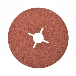 Lot de 5 disques abrasifs en fibre pour meuleuse 125 mm grain 24
