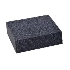 Eponge abrasive angle 100 x 68 mm grains moyen/gros