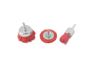 Kit de 3 brosses nylon pour perceuse