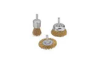 Kit de 3 brosses acier pour perceuse