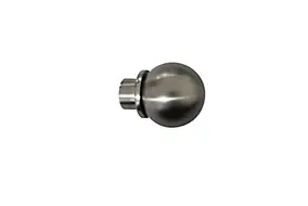 Embout boule pour barre à rideau GoodHome 19 mm Athens gris