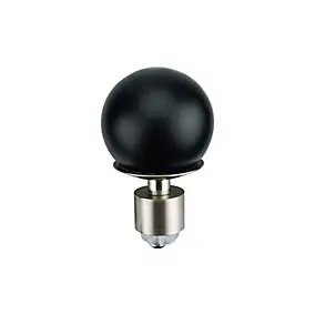Embout boule pour barre à rideau GoodHome 19 mm Araxos noir