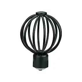 Embout boule pour barre à rideau en fil de fer de 19 mm Araxos GoodHome noir