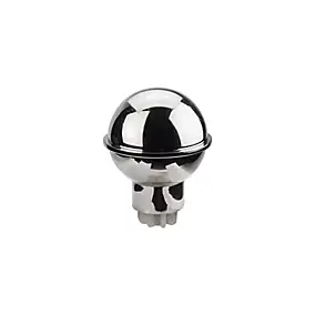 Embout boule pour barre à rideau 28 mm Olympe GoodHome gris
