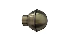 Embout boule pour barre à rideau GoodHome 28 mm Antiki or
