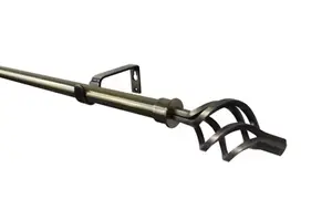 Kit barre simple extensible embout glace 16/19 "Antiki", 200/330