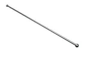 Kit barre de rideau embout boule 70/100 "Dokos" Nickel