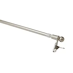 Kit barre de rideau GoodHome avec support 30/50 Nickel Konera