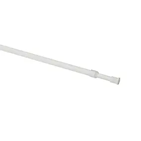 Kit barre de rideau GoodHome 70/100 Blanc mat Konera