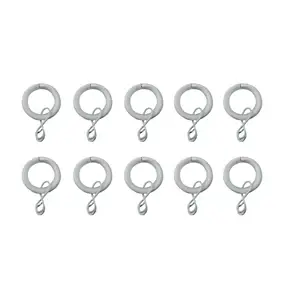 Ensemble d'anneaux GoodHome 10 mm blanc mat Nisis