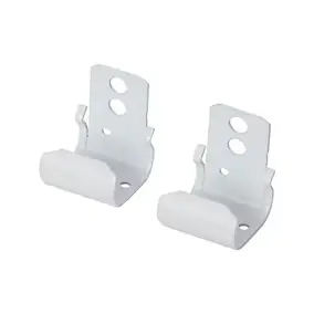 2 supports plafond pour barre à rideau Milet GoodHome blanc