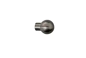 Embout boule pour barre à rideau GoodHome 16 mm Athens gris