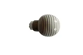 Embout boule pour barre à rideau en céramique 28 mm Athens GoodHome gris