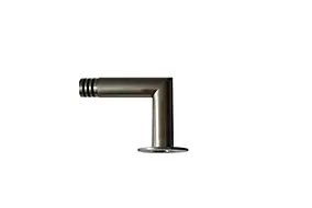 Équerre de fixation droite pour barre à rideau 28 mm Athens GoodHome gris