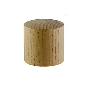 Embout bouchon pour barre à rideau GoodHome 28 mm Symi naturel