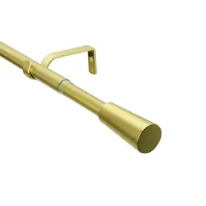 Kit barre simple extensible embout cône "Elasa" 120/210 cm