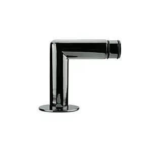 Équerre fixation droite pour barre à rideau GoodHome 28 mm Kimlos noir