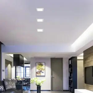 Spot à encastrer LED carré - Aluminium
