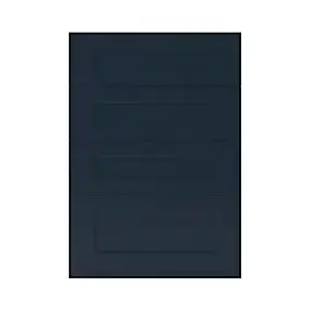 Façade de cuisine 3 tiroirs et 1 casserolier Artemisia bleu mat l. 50 cm x H. 72 cm GoodHome