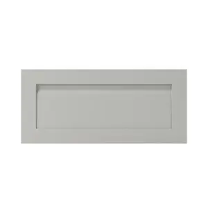 Façade casserolier ou hotte "Garcinia" gris ciment l.79,7 x h.35,6 cm