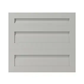 Façade de cuisine 1 tiroir et 2 casseroliers Garcinia gris ciment mat l. 80 cm x H. 72 cm GoodHome