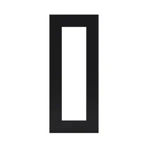 Façade 1 porte vitrée "Pasilla" noir l.29,7 x h.71,5 cm