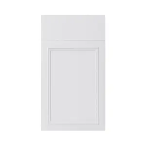Façade 1 porte + 1 tiroir "Artemisia" blanc moulure l.39,7 x h.71,5 cm