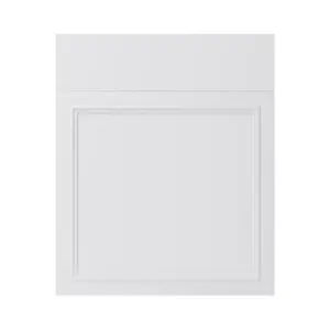 Façade 1 porte + 1 tiroir "Artemisia" blanc moulure l.59,7 x h.71,5 cm
