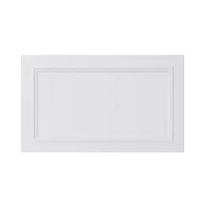 Façade casserolier ou hotte "Artemisia" blanc moulure l.59,7 x h.35,6 cm