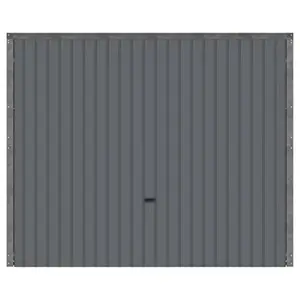 Porte de garage basculante manuelle H. 200 cm l. 240 cm grise