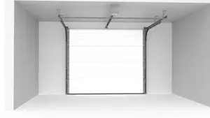 Porte de garage sectionnelle motorisée H. 200 cm l. 240 cm blanche