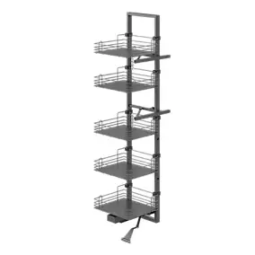 Colonne coulissante 5 niveaux GoodHome Enden Pèbre 60 cm