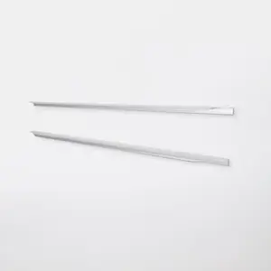 Lot de 2 poignées anodisé argent brossé "Andali" L 79,7 m