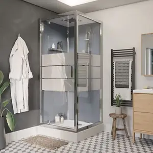 Cabine de douche hydromassante "Beloya" miroir - L.90 x l.90 x H.220 cm