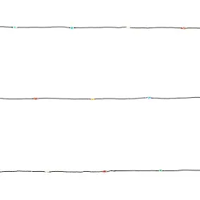 Guirlande lumineuse LED intérieure multicolore câble argenté 1,8 m