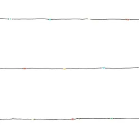 Guirlande lumineuse LED intérieure multicolore câble argenté 8 m