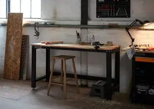 Établi fixe H. 87 x l. 60 x L. 160 cm