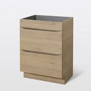 Meuble sous vasque à poser chêne Imandra L.60 x H.82 x P.45 cm