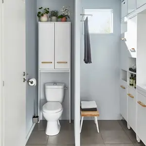 Meuble haut de toilette blanc LADOGA - L. 60 cm