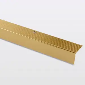 Nez de marche aluminium doré mat L. 900 x l. 35 x Ép. 25 mm