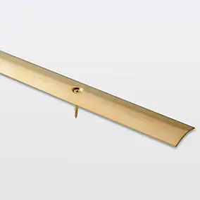Barre de seuil finition laiton brillant 30 x 1 800 mm