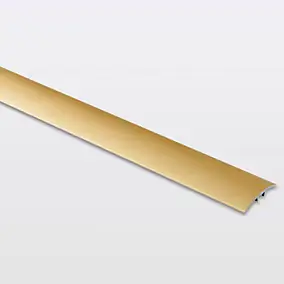 Barre de seuil incurvée en aluminium décor doré mat GoodHome 30 x 930 mm