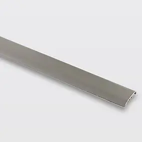 Barre de seuil en aluminium décor argent foncé brossé GoodHome 37 x 930 mm