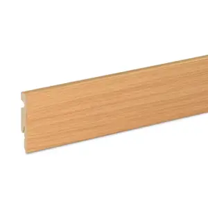 Plinthe hêtre L. 220 cm x l. 60 mm x Ép. 11 mm